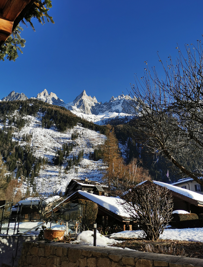 Chamonix vu de Maison Carrier